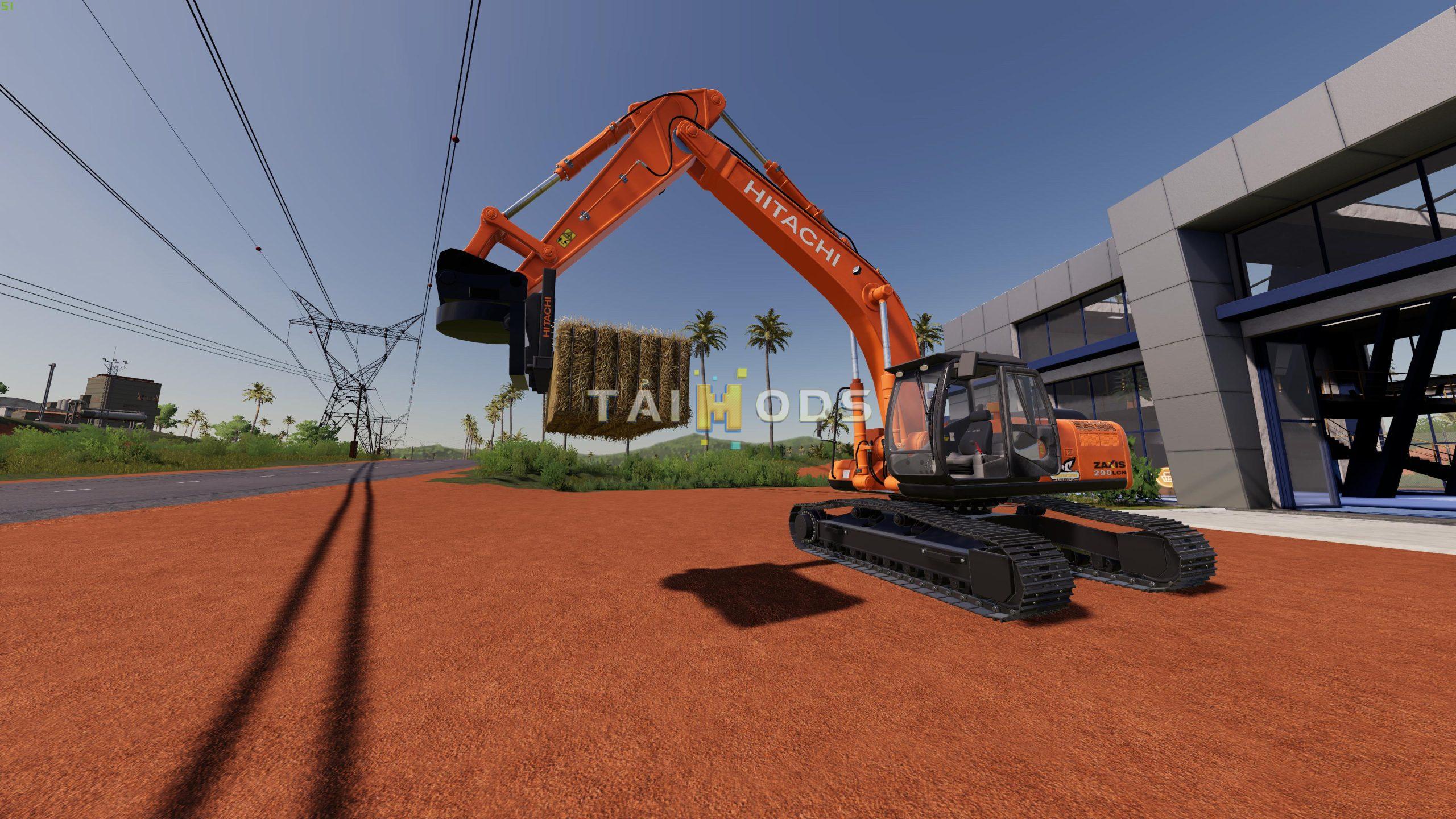 FS19 - Hitachi ZX290LC Bale Forks V1.0.1 (1.5) FS19 - Hitachi ZX290LC Bale Forks V1.0.1 (1.5)
