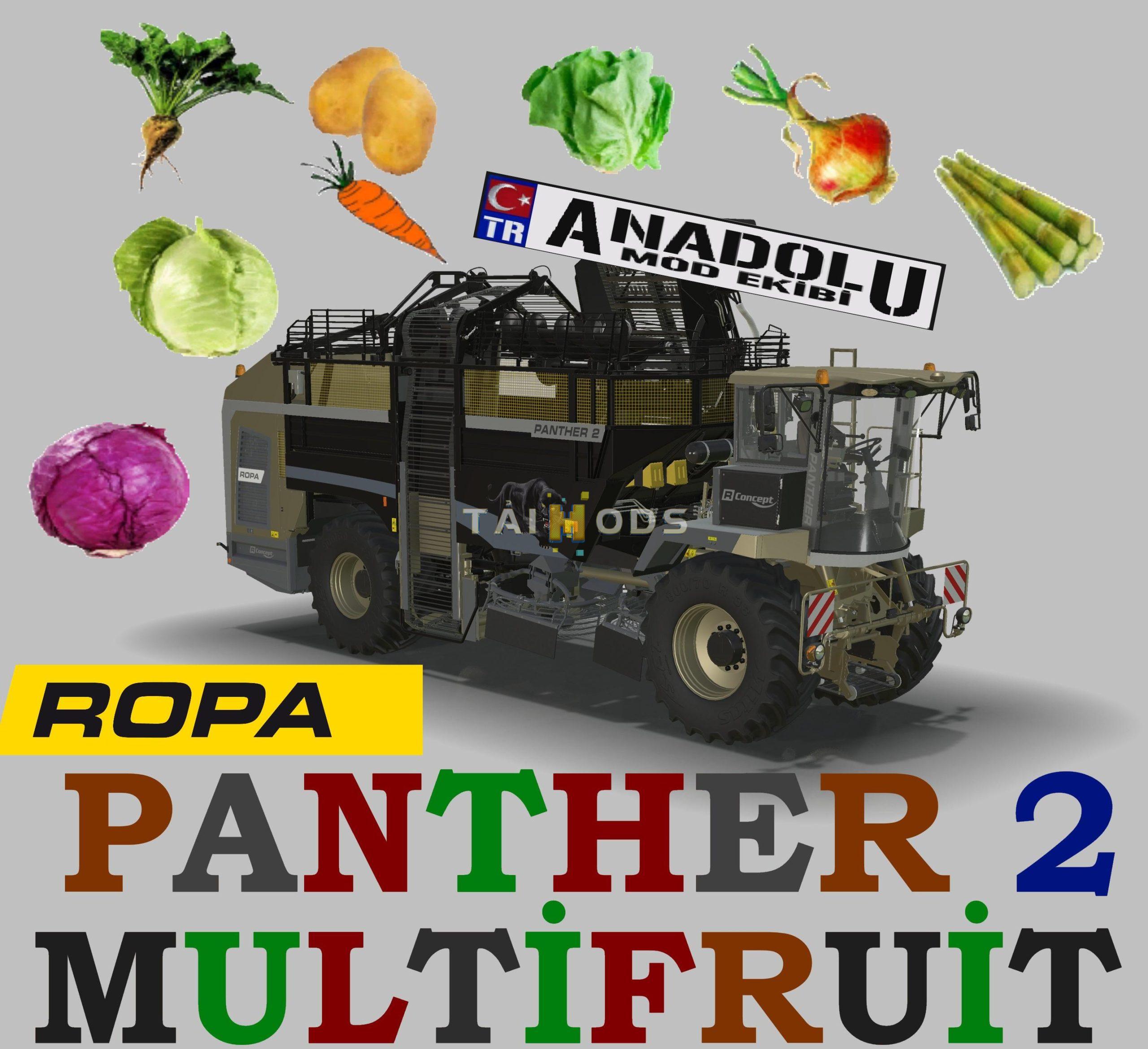 FS19 - Ropa Panther 2 Multifruit V1.0 (1.7) FS19 - Ropa Panther 2 Multifruit V1.0 (1.7)