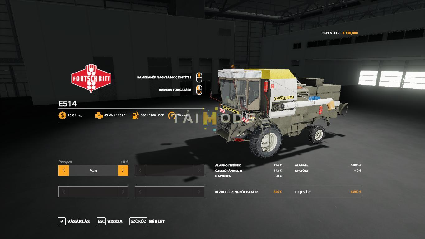 FS19 - Fortschritt E514 Pack V1.0 (1.5) FS19 - Fortschritt E514 Pack V1.0 (1.5)