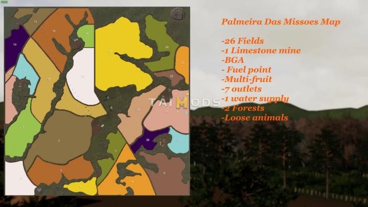 FS19 - Palmeira Das Missoes Map V1.0 (1.7) FS19 - Palmeira Das Missoes Map V1.0 (1.7)