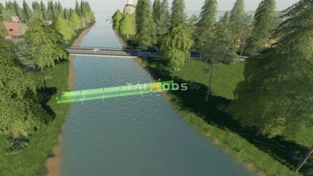 FS19 - Placeable Log Bridge V1.0 (1.7) FS19 - Placeable Log Bridge V1.0 (1.7)