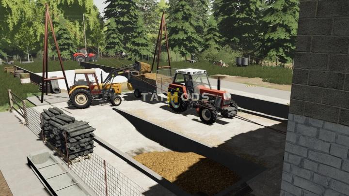 FS19 - Cowshed With Garage V1.0 (1.7) FS19 - Cowshed With Garage V1.0 (1.7)