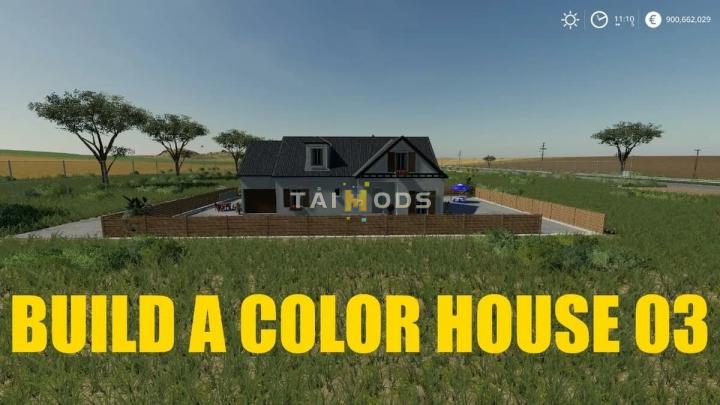 FS19 - Build A Color House V1.0 (1.7) FS19 - Build A Color House V1.0 (1.7)