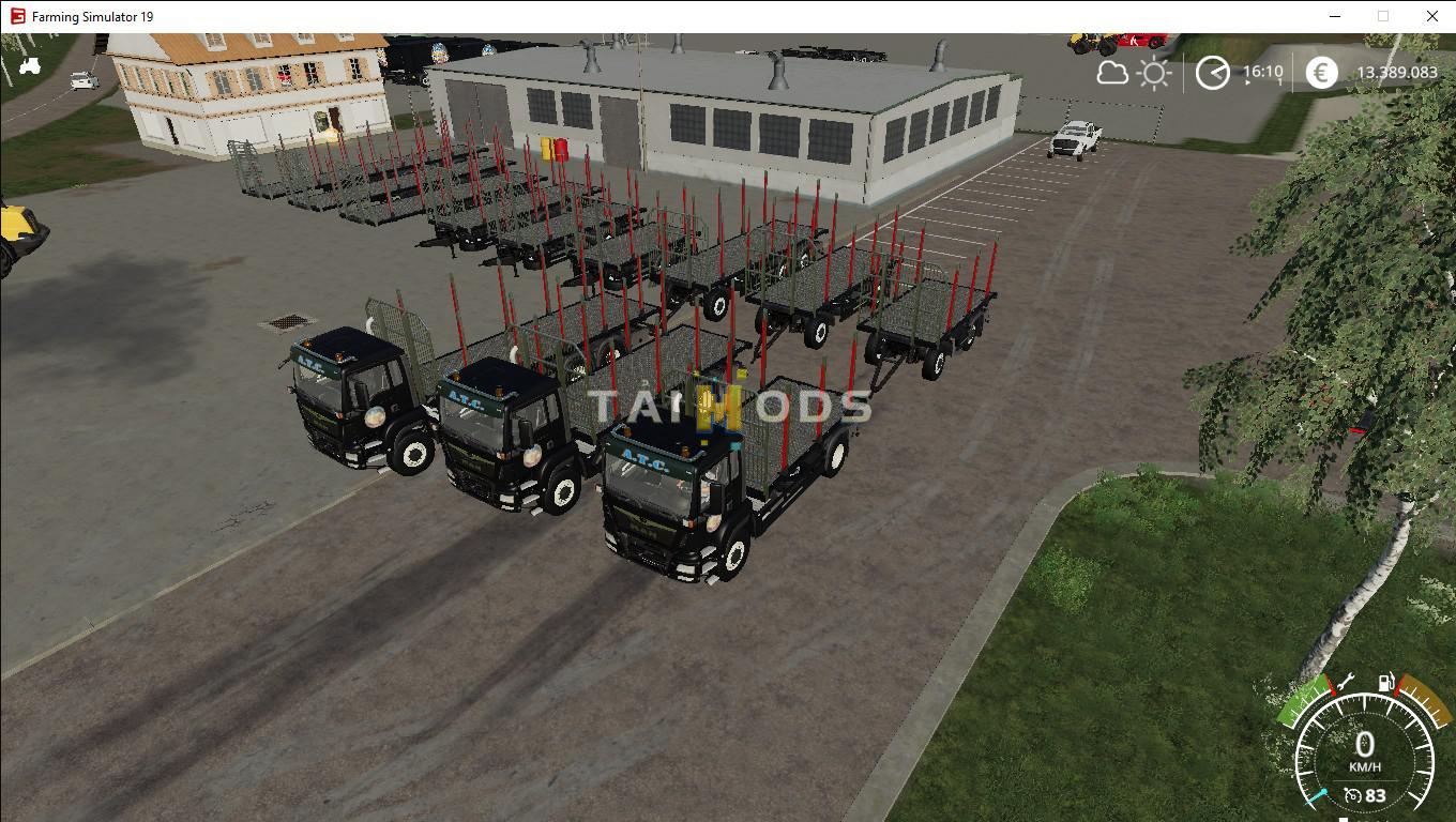 FS19 - ATC Timber Transportation Pack V1.0 (1.5) FS19 - ATC Timber Transportation Pack V1.0 (1.5)