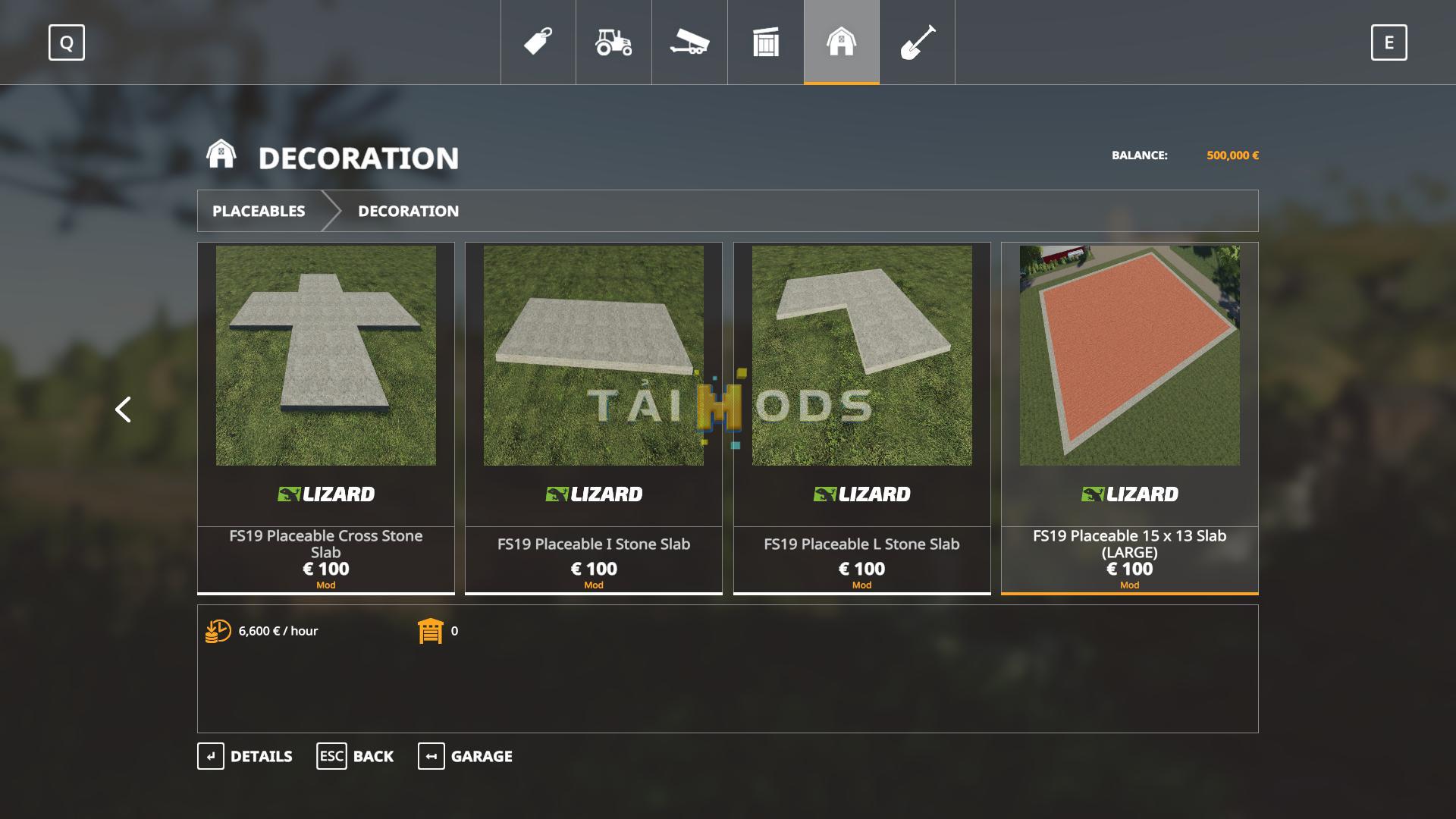 FS19 - Grey Placeable Slabs V1.0 (1.4) FS19 - Grey Placeable Slabs V1.0 (1.4)