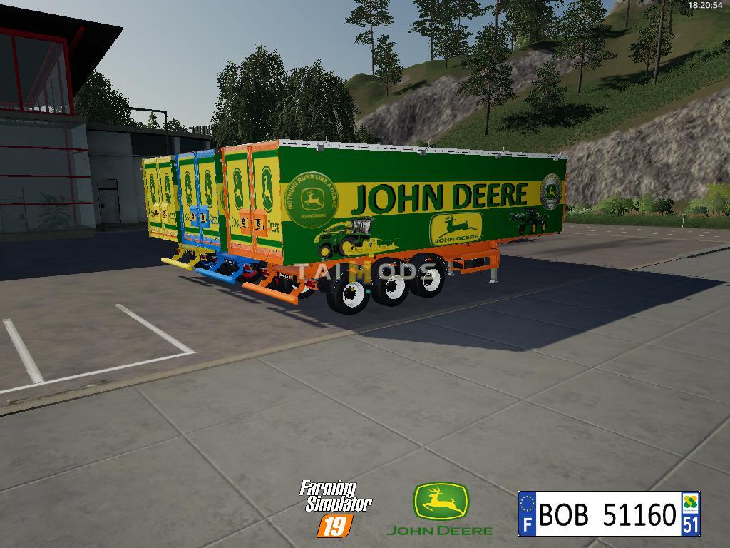 FS19 - Pack Trailer John Deere By BOB51160 V1.0 (1.4) FS19 - Pack Trailer John Deere By BOB51160 V1.0 (1.4)