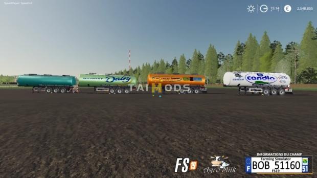 FS19 - Trailer AgroMilk V1.0 (1.7) FS19 - Trailer AgroMilk V1.0 (1.7)