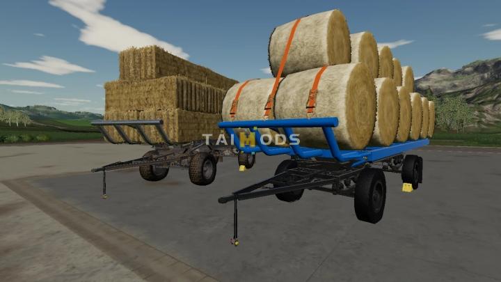 FS19 - HW80 Bale Trailer V1.0 (1.7) FS19 - HW80 Bale Trailer V1.0 (1.7)