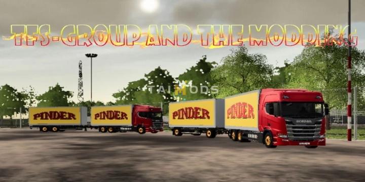 FS19 - Ensemble Scania Remorque Pinder V2.2 (1.7) FS19 - Ensemble Scania Remorque Pinder V2.2 (1.7)