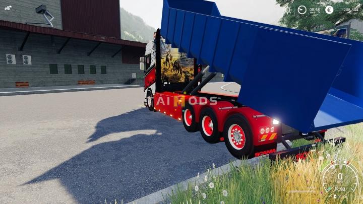 FS19 - Scania Hooklift Truck V1.0 (1.7) FS19 - Scania Hooklift Truck V1.0 (1.7)