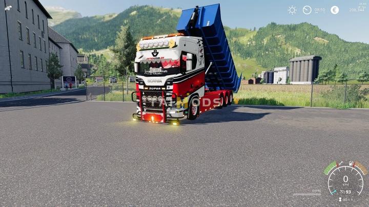 FS19 - Scania Hooklift Truck V1.0 (1.7) FS19 - Scania Hooklift Truck V1.0 (1.7)