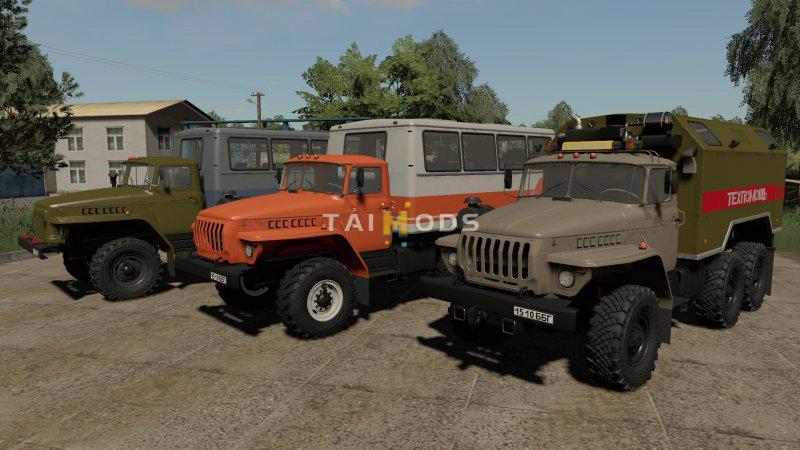 FS19 - Ural 5557 Service Truck V1.0 (1.7) FS19 - Ural 5557 Service Truck V1.0 (1.7)
