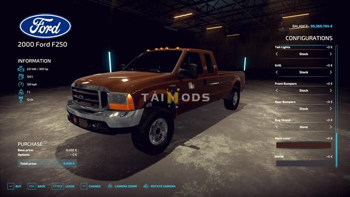 FS22 - 2000 Ford F250 Wip V1.0 (1.14) FS22 - 2000 Ford F250 Wip V1.0 (1.14)