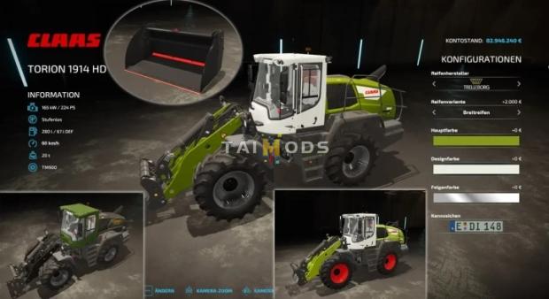 FS22 - Claas Torion 1914HD & Raptor Bucket v1.0 (1.6) FS22 - Claas Torion 1914HD & Raptor Bucket v1.0 (1.6)