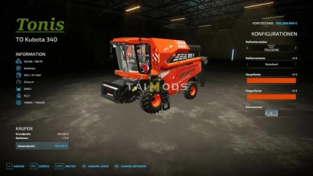 FS22 - Kubota 340 Pack (User Wunsch) V1.0 (1.5) FS22 - Kubota 340 Pack (User Wunsch) V1.0 (1.5)