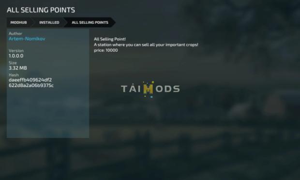 FS22 - All Selling Points V1.0 (1.14) FS22 - All Selling Points V1.0 (1.14)