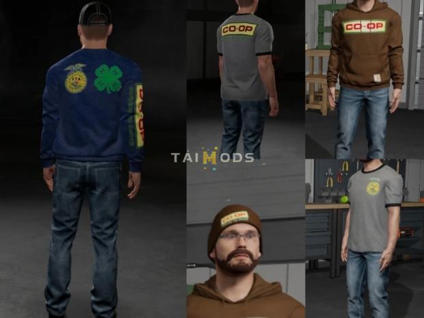 FS22 - Co-op Themed Clothing Pack V1.0 (1.13) FS22 - Co-op Themed Clothing Pack V1.0 (1.13)