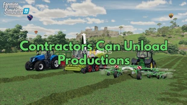 FS22 - Contractors Can Unload Productions V1.0 (1.8) FS22 - Contractors Can Unload Productions V1.0 (1.8)
