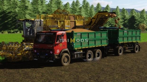 FS22 - KamAZ-55102 Grain+Trailer V2.0 (1.14) FS22 - KamAZ-55102 Grain+Trailer V2.0 (1.14)