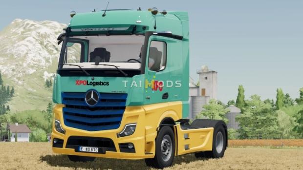 FS22 - 2020 Mercedes Benz Actros XPO Logistics V1.0 (1.14) FS22 - 2020 Mercedes Benz Actros XPO Logistics V1.0 (1.14)