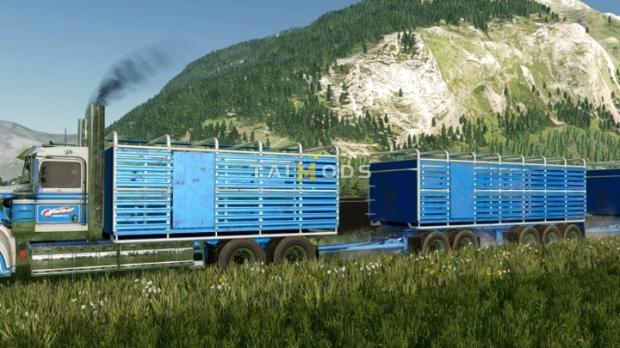 FS22 - Attachable Livestock Crates for Kenworths and Hino V1.0 (1.5) FS22 - Attachable Livestock Crates for Kenworths and Hino V1.0 (1.5)