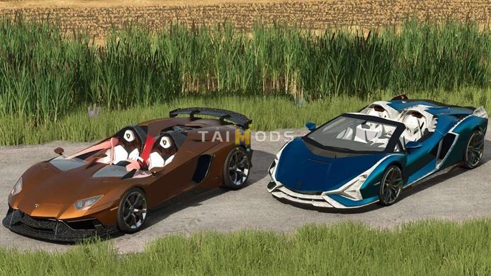 FS25 - Lamborghini Aventador J Roadster & Sian Roadster V1.0 () FS25 - Lamborghini Aventador J Roadster & Sian Roadster V1.0 ()