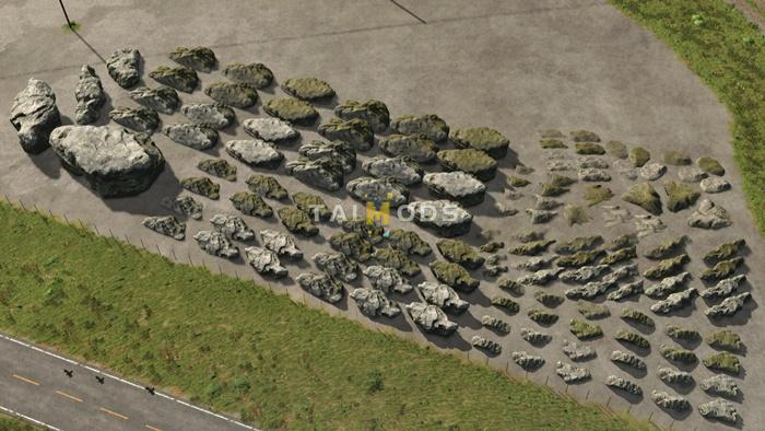 FS25 - Placeable Decoration Rocks V1.0 () FS25 - Placeable Decoration Rocks V1.0 ()