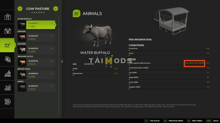 FS25 - Animal Food Calculator V1.0 () FS25 - Animal Food Calculator V1.0 ()