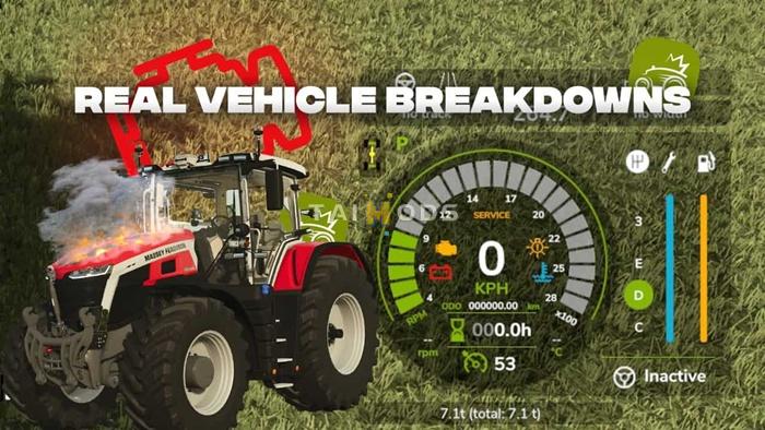 FS25 - Real Vehicle Breakdowns Beta 6 V0.9.2.8 () FS25 - Real Vehicle Breakdowns Beta 6 V0.9.2.8 ()