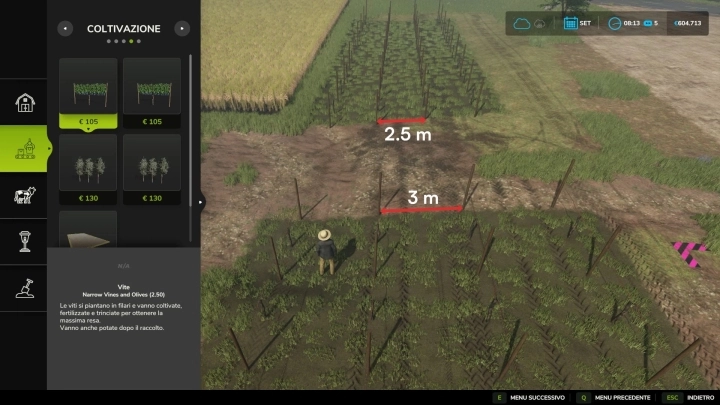 FS25 - Narrow Vines and Olives V1.0 () FS25 - Narrow Vines and Olives V1.0 ()