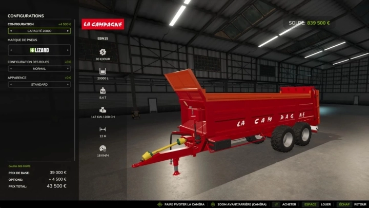 FS25 - La Campagne EBN15 Trailer V1.0 () FS25 - La Campagne EBN15 Trailer V1.0 ()