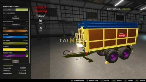 FS25 - TDK 301 RA V1.0 () FS25 - TDK 301 RA V1.0 ()