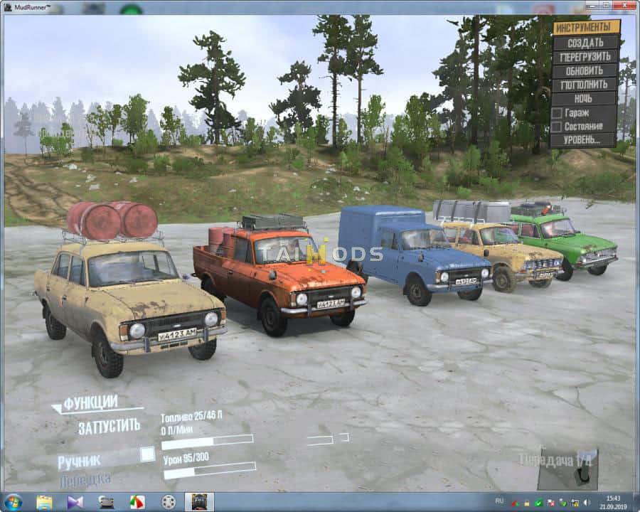 Spintires:Mudrunner - Moskvich-408-Izh-2115 Car V10.06.19 (V14.08.19) Spintires:Mudrunner - Moskvich-408-Izh-2115 Car V10.06.19 (V14.08.19)