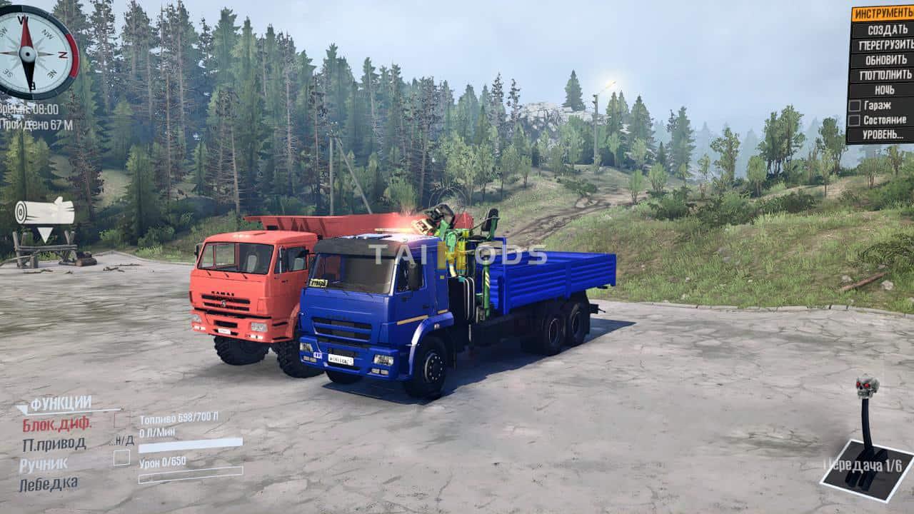 Spintires:Mudrunner - Kamaz-Pack V1 (V14.08.19) Spintires:Mudrunner - Kamaz-Pack V1 (V14.08.19)