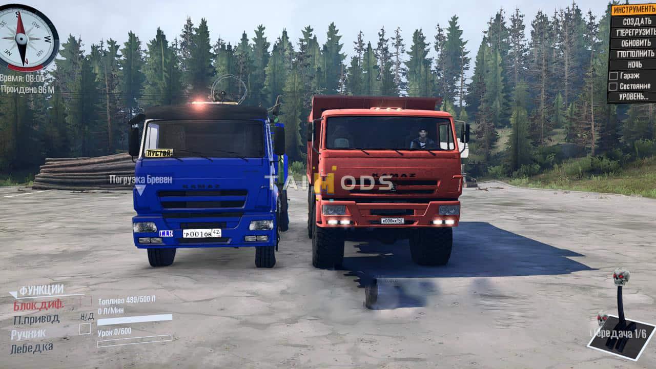 Spintires:Mudrunner - Kamaz-Pack V1 (V14.08.19) Spintires:Mudrunner - Kamaz-Pack V1 (V14.08.19)