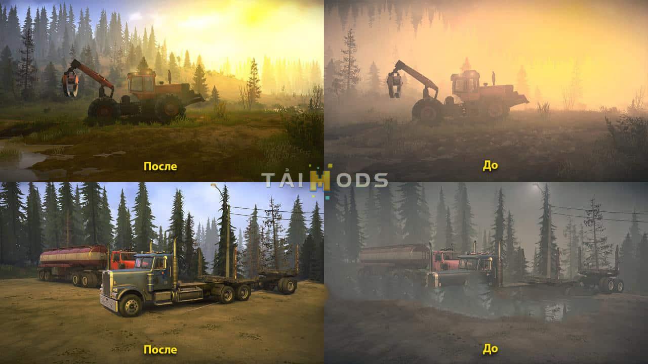 Spintires:Mudrunner - Realistic Graphics Adega Mod Pack V1.5 (V14.08.19) Spintires:Mudrunner - Realistic Graphics Adega Mod Pack V1.5 (V14.08.19)
