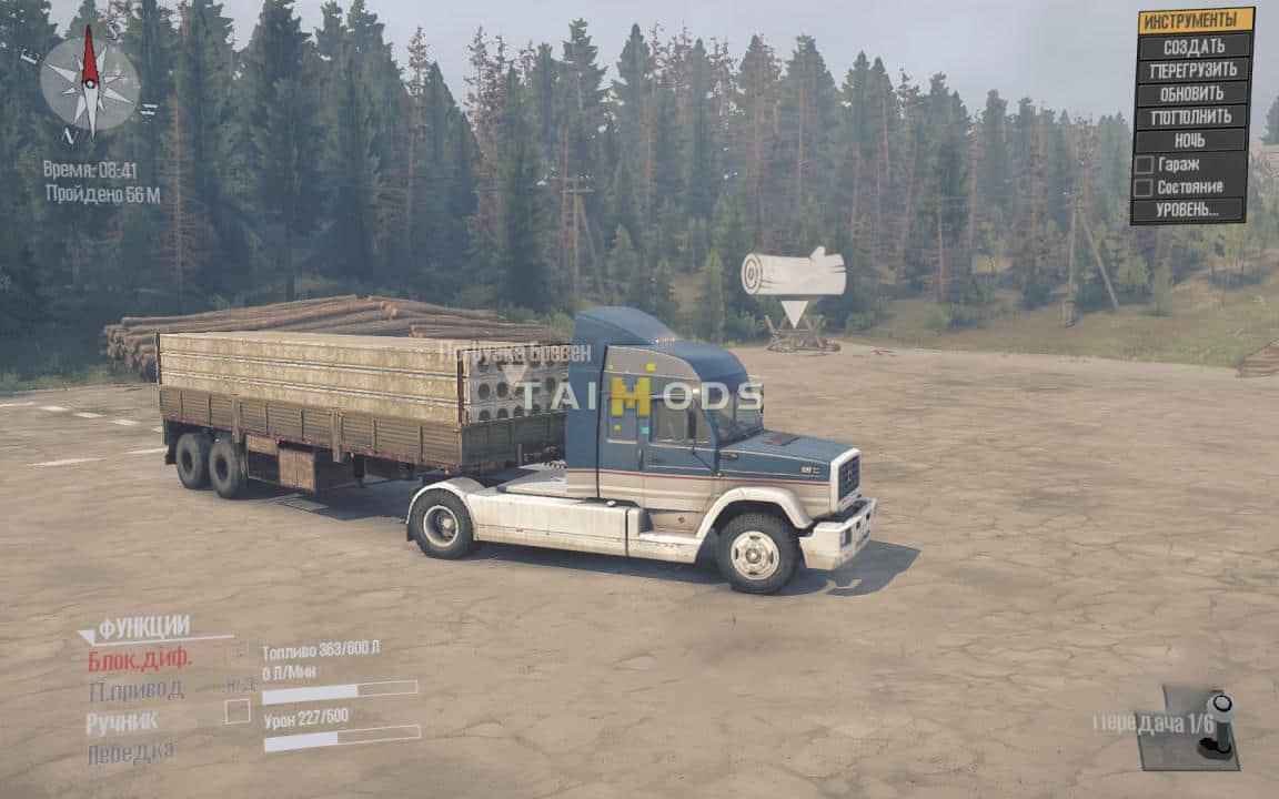 Spintires:Mudrunner - Semi-Trailer with Cargo Default V1.1 (V10.06.19) Spintires:Mudrunner - Semi-Trailer with Cargo Default V1.1 (V10.06.19)