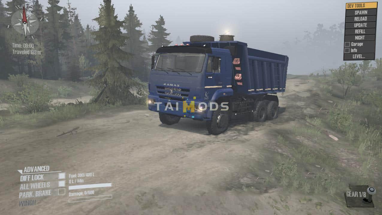 Spintires:Mudrunner - Savok KamAZ 6522 Dump Truck (V25.02.21) Spintires:Mudrunner - Savok KamAZ 6522 Dump Truck (V25.02.21)