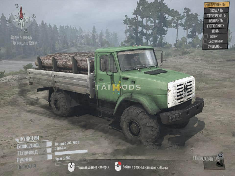 Spintires:Mudrunner - 16 Zil Project X4334 Truck (V14.08.19) Spintires:Mudrunner - 16 Zil Project X4334 Truck (V14.08.19)