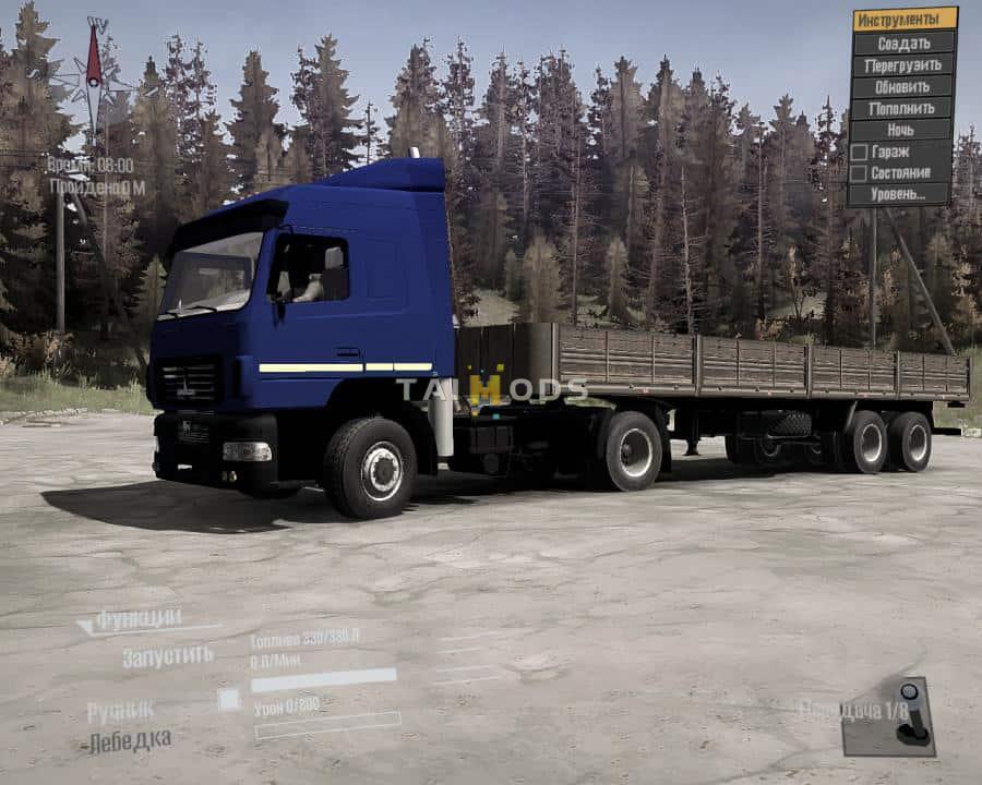 Spintires:Mudrunner - Maz-5440C9-570-030 Truck V1.0 (V14.08.19) Spintires:Mudrunner - Maz-5440C9-570-030 Truck V1.0 (V14.08.19)