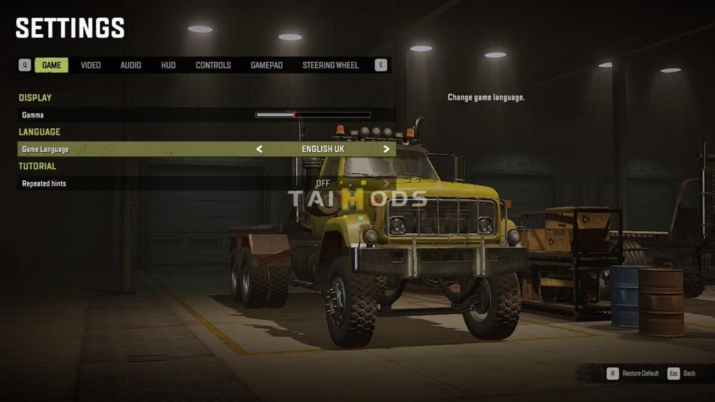 SnowRunner - UK-US English Translation Fixes V1.1 (V4.9) SnowRunner - UK-US English Translation Fixes V1.1 (V4.9)