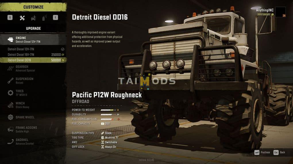 SnowRunner - Pacific P12W – Roughneck V1.5 (V4.10) SnowRunner - Pacific P12W – Roughneck V1.5 (V4.10)