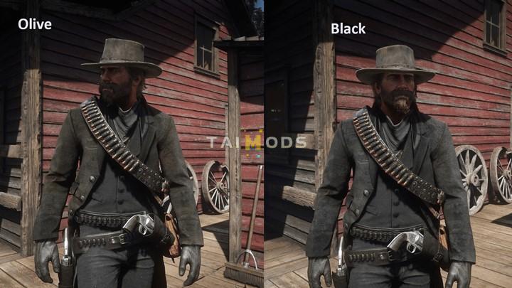 RDR2 - Worn Shotgun jacket Black or Olive () RDR2 - Worn Shotgun jacket Black or Olive ()