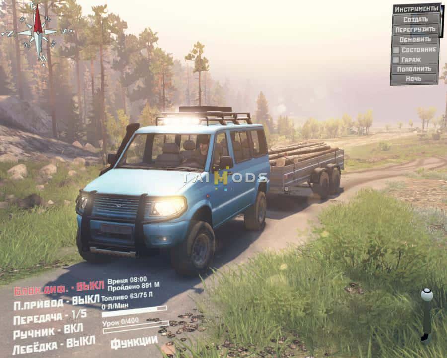 Spintires - UAZ-3165 Simba V1.0 (V03.03.16) Spintires - UAZ-3165 Simba V1.0 (V03.03.16)