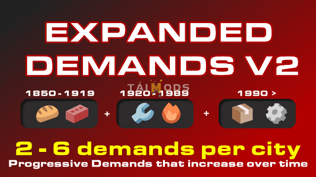 Transport Fever 2 - Expanded Cargo Demands (Progressive) () Transport Fever 2 - Expanded Cargo Demands (Progressive) ()
