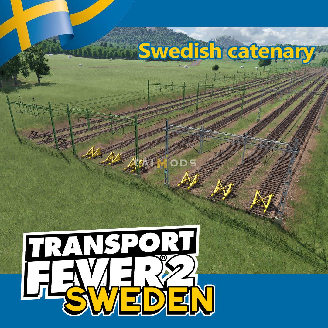 Transport Fever 2 - Swedish Track and Catenary V1.0 () Transport Fever 2 - Swedish Track and Catenary V1.0 ()