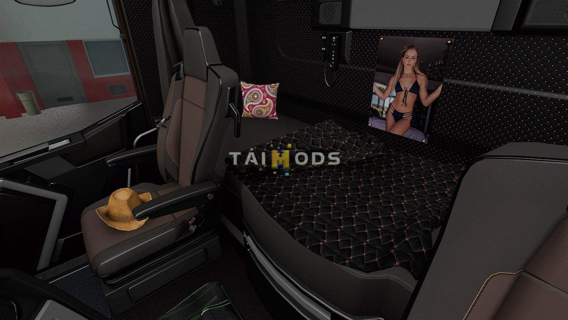 ETS2 - Dark interior for Renault Range T V1.2 (1.39.x) ETS2 - Dark interior for Renault Range T V1.2 (1.39.x)