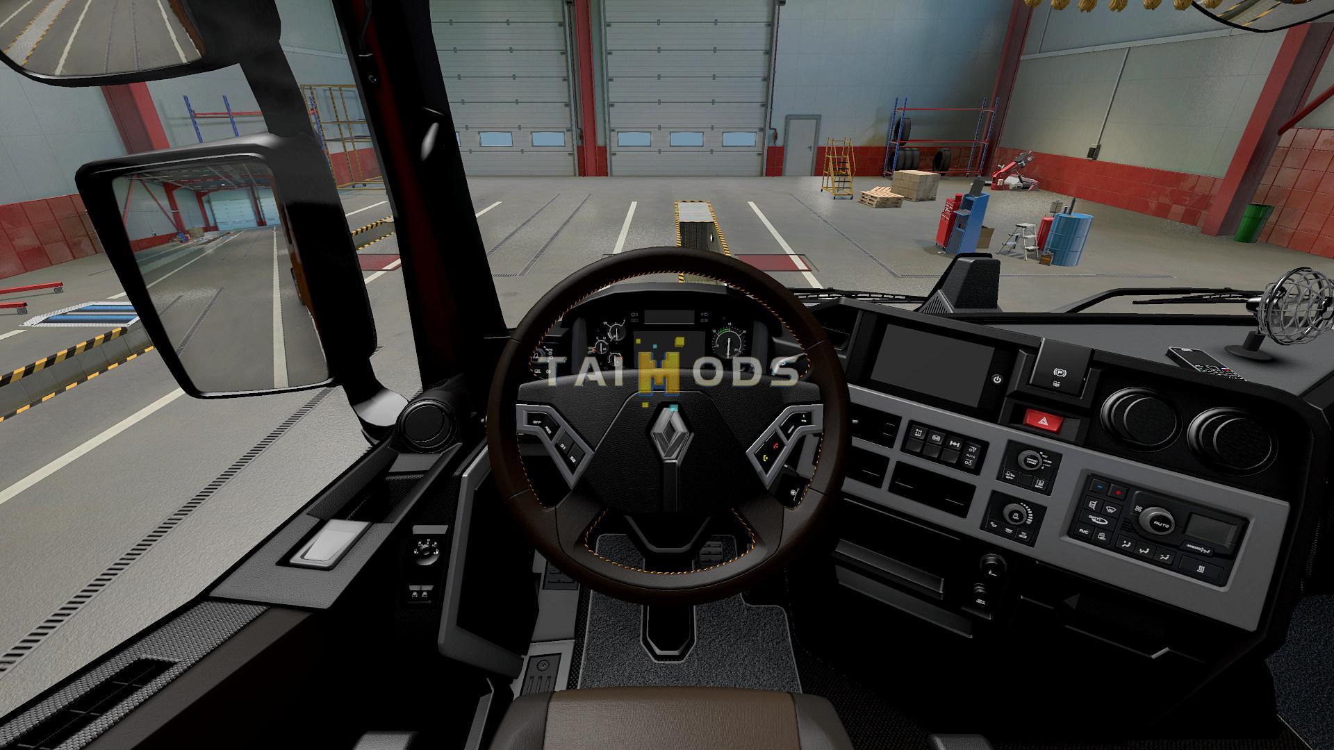ETS2 - Renault Range T Dark Interior V1.1 (1.39.x) ETS2 - Renault Range T Dark Interior V1.1 (1.39.x)