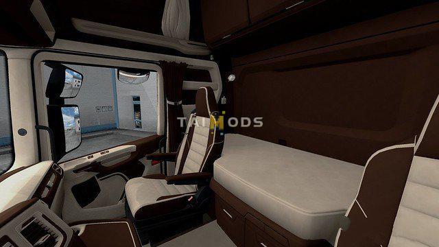 ETS2 - Scania S&R CMI Brown & Beige Interior (1.36.x) ETS2 - Scania S&R CMI Brown & Beige Interior (1.36.x)