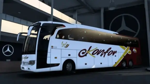 ETS2 - Mercedes-Benz Travego 17 SHD Konfor Turizm Kurumsal Skin V1.0 ETS2 - Mercedes-Benz Travego 17 SHD Konfor Turizm Kurumsal Skin V1.0
